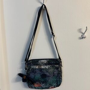 Kipling “Sebastian” Crossbody Bag - multicolor splatter design